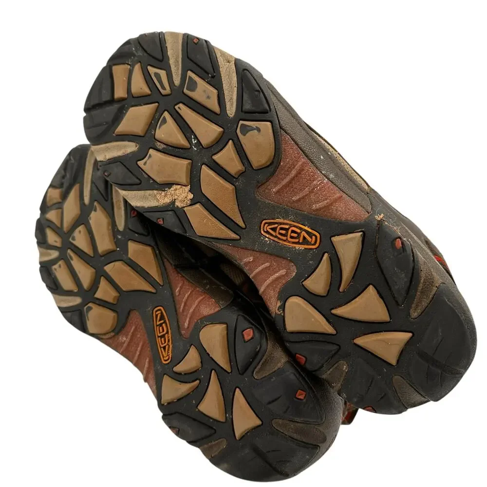Keen Men's Alamosa Brown & Orange Hiking Shoes Size 15